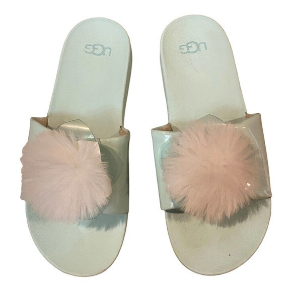 Ugg Kids Green Cactus Flower Slide Size 4 Slip‎ On - Picture 2 of 6